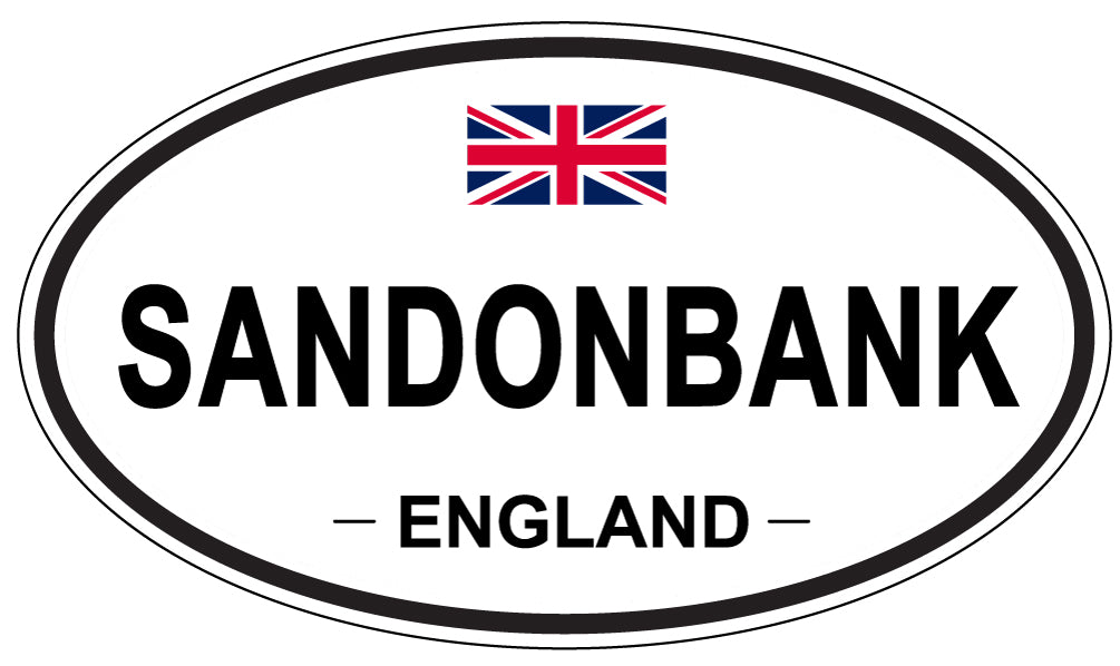 SANDONBANK, England - Oval Magnet