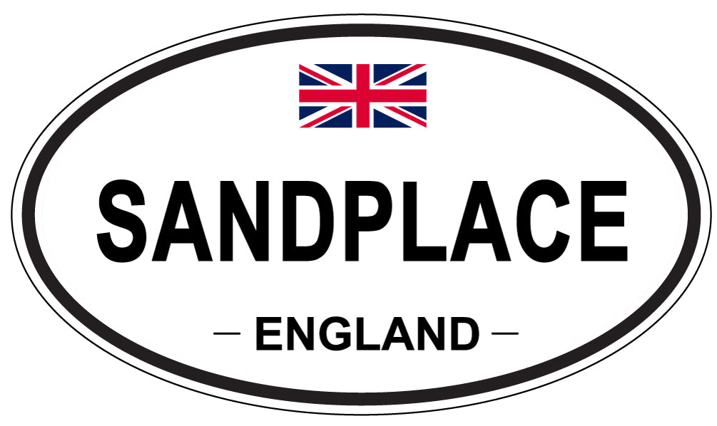 SANDPLACE, ENGLAND - Oval Sticker