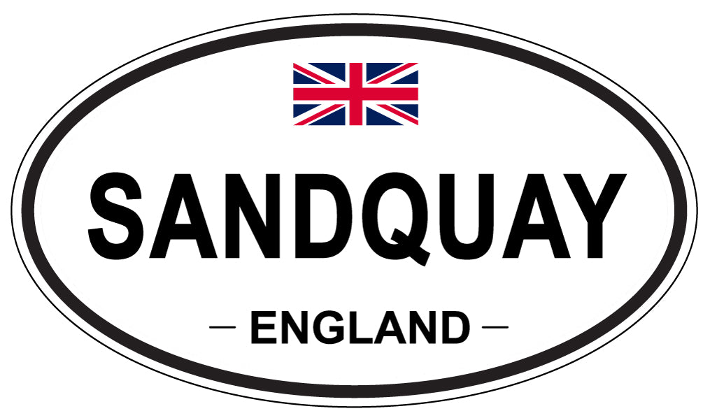 SANDQUAY, England - Oval Magnet