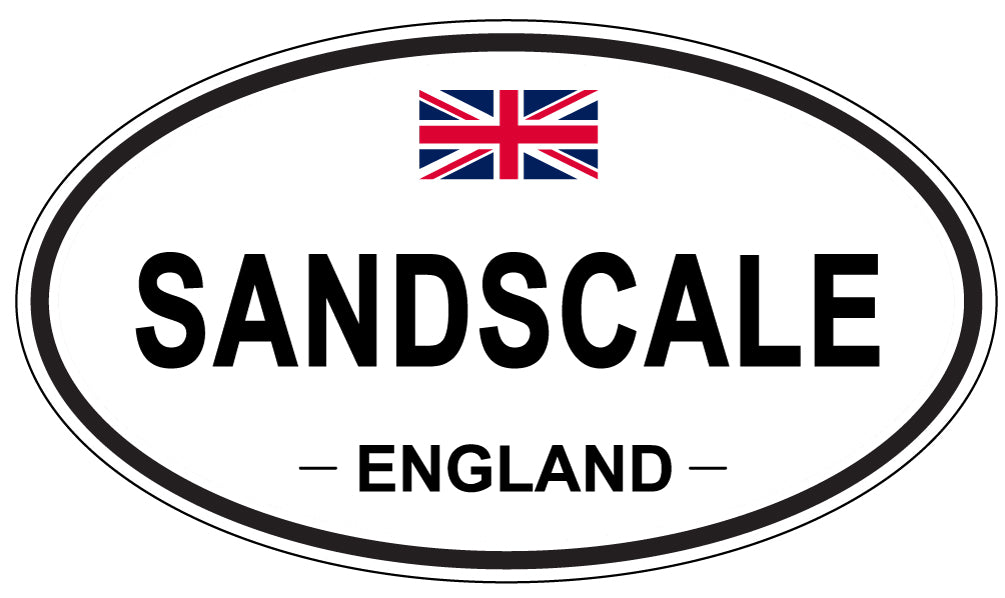 SANDSCALE, England - Oval Magnet