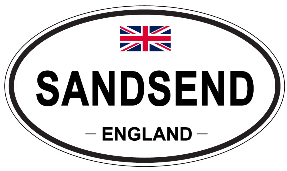SANDSEND, England - Oval Magnet