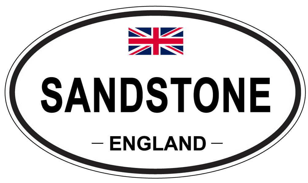 SANDSTONE, ENGLAND - Oval Sticker