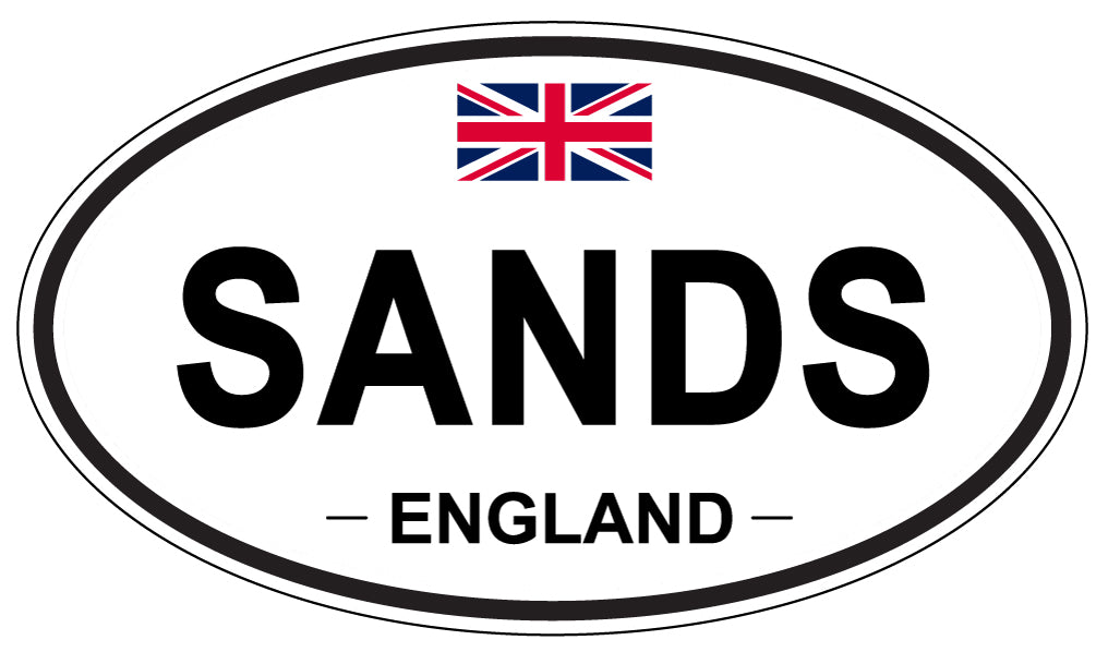 SANDS, England - Oval Magnet