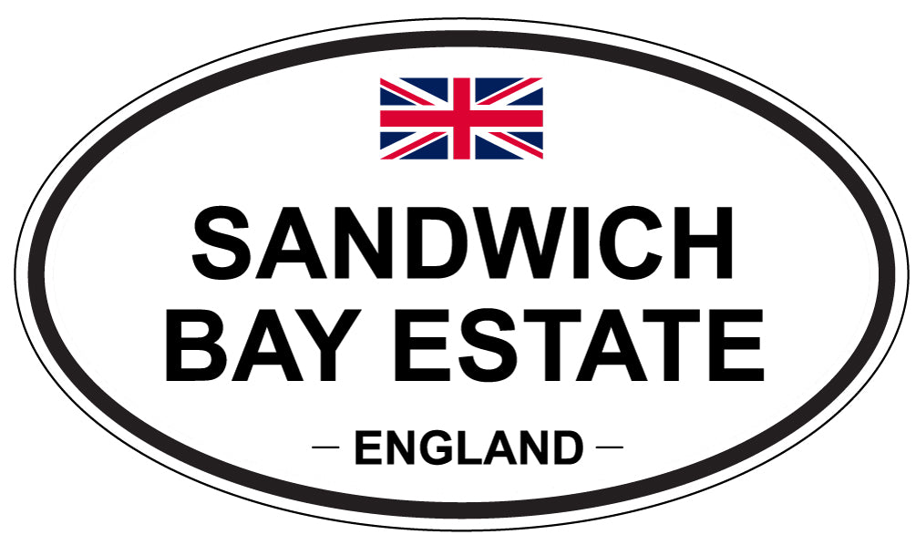 SANDWICH BAY ESTATE, England - Oval Magnet