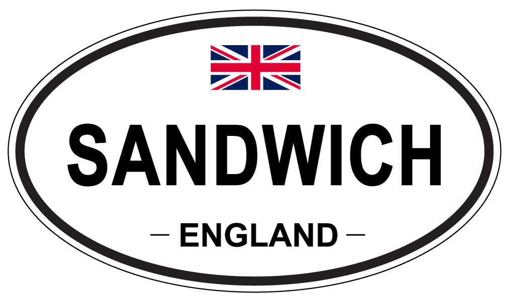 SANDWICH, England - Oval Magnet