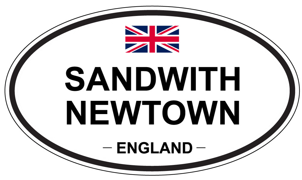 SANDWITH NEWTOWN, ENGLAND - Oval Sticker