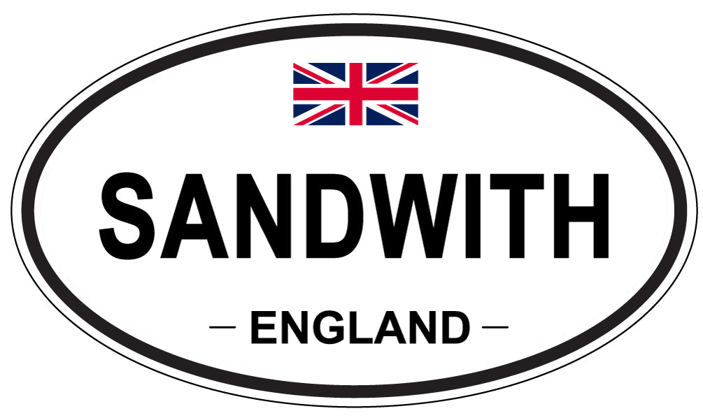 SANDWITH, England - Oval Magnet