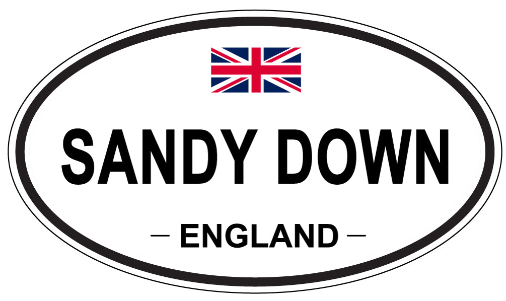 SANDY DOWN, England - Oval Magnet