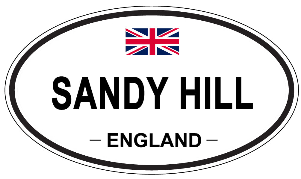 SANDY HILL, England - Oval Magnet