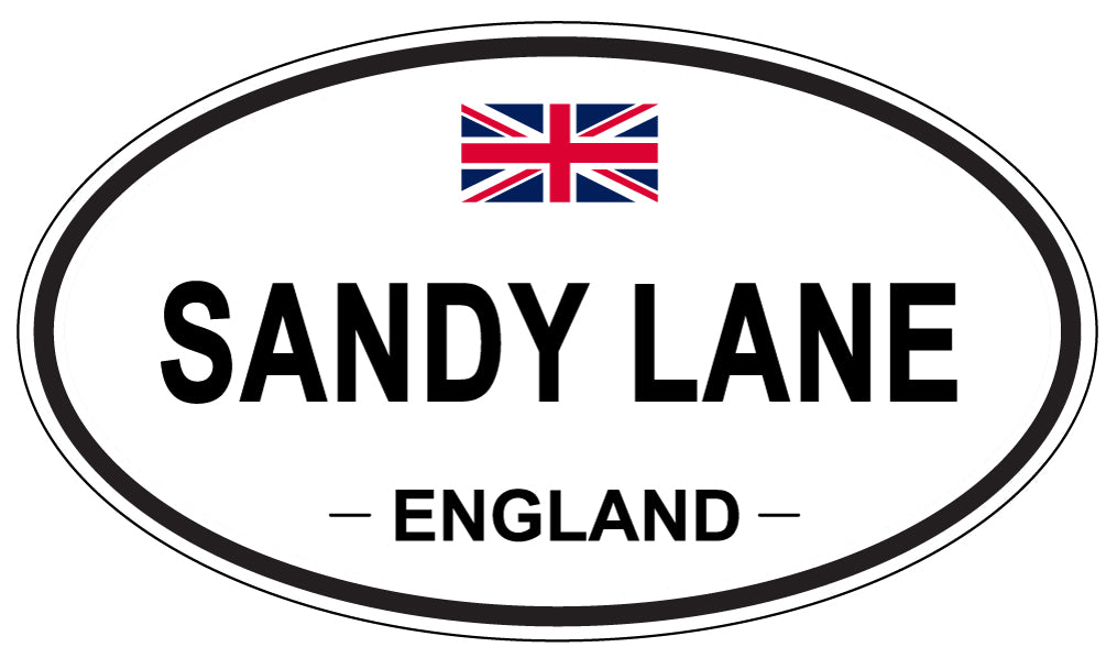 SANDY LANE, England - Oval Magnet