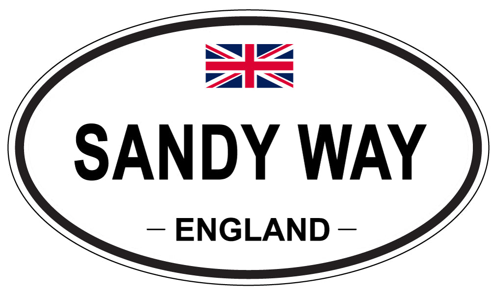 SANDY WAY, England - Oval Magnet