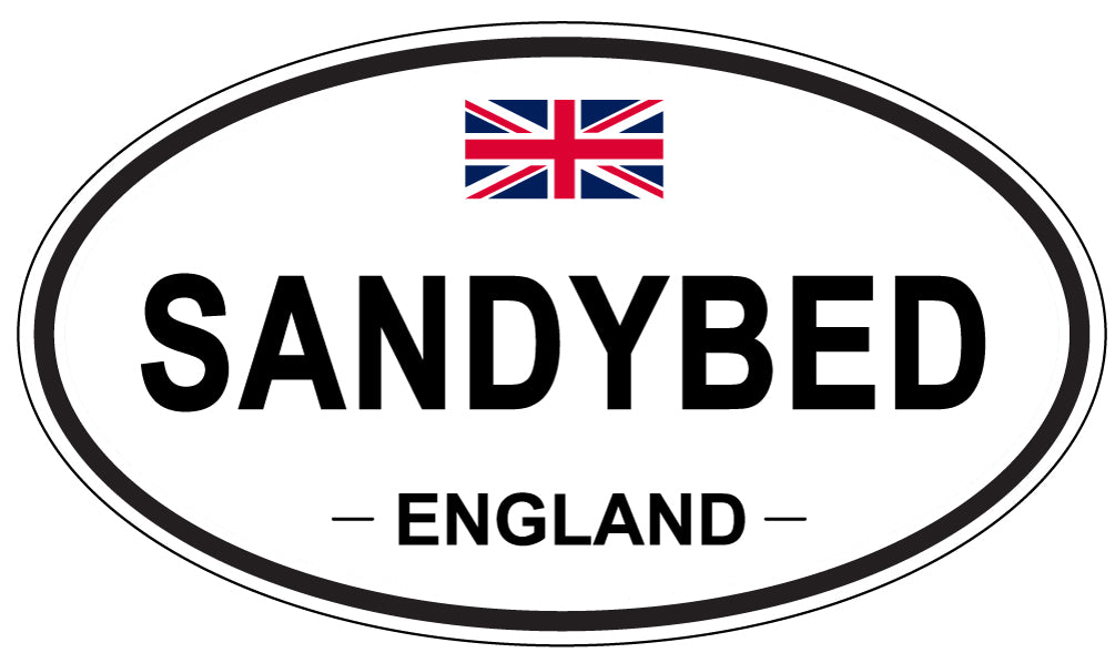 SANDYBED, ENGLAND - Oval Sticker