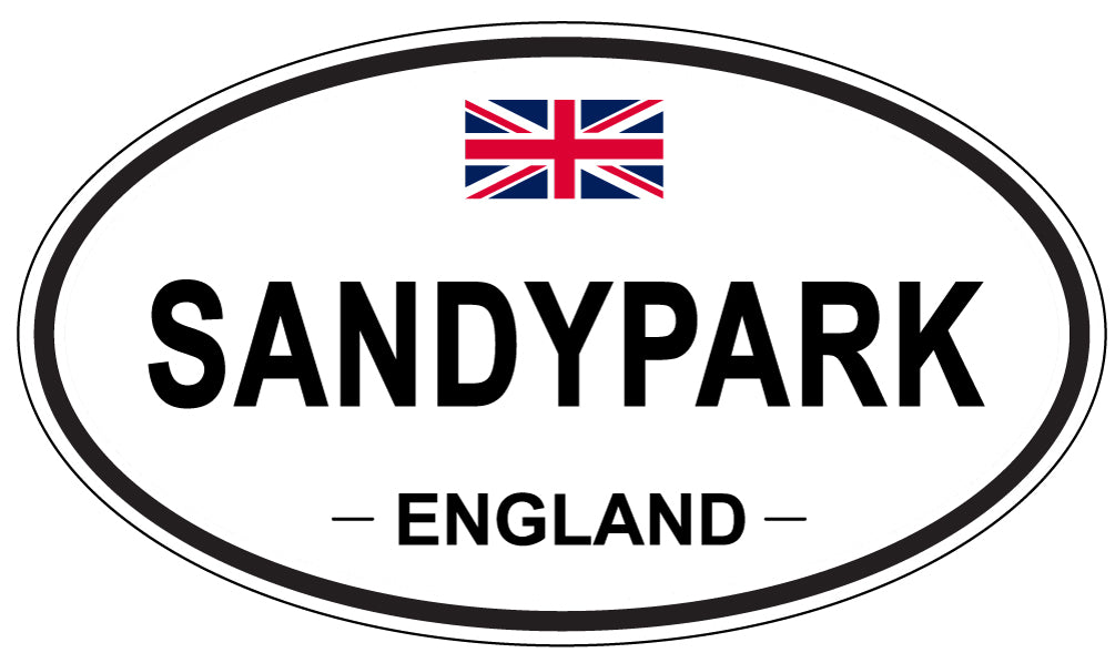SANDYPARK, ENGLAND - Oval Sticker