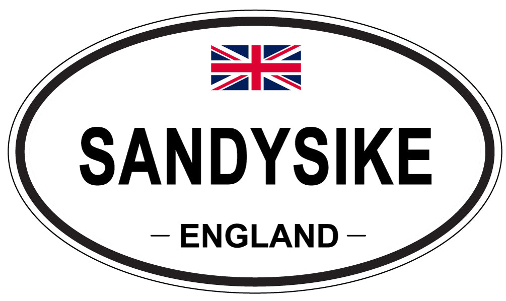 SANDYSIKE, ENGLAND - Oval Sticker