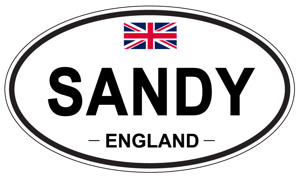 SANDY, England - Oval Magnet
