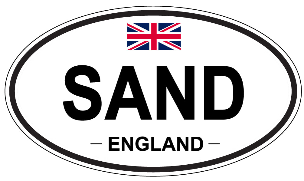 SAND, England - Oval Magnet