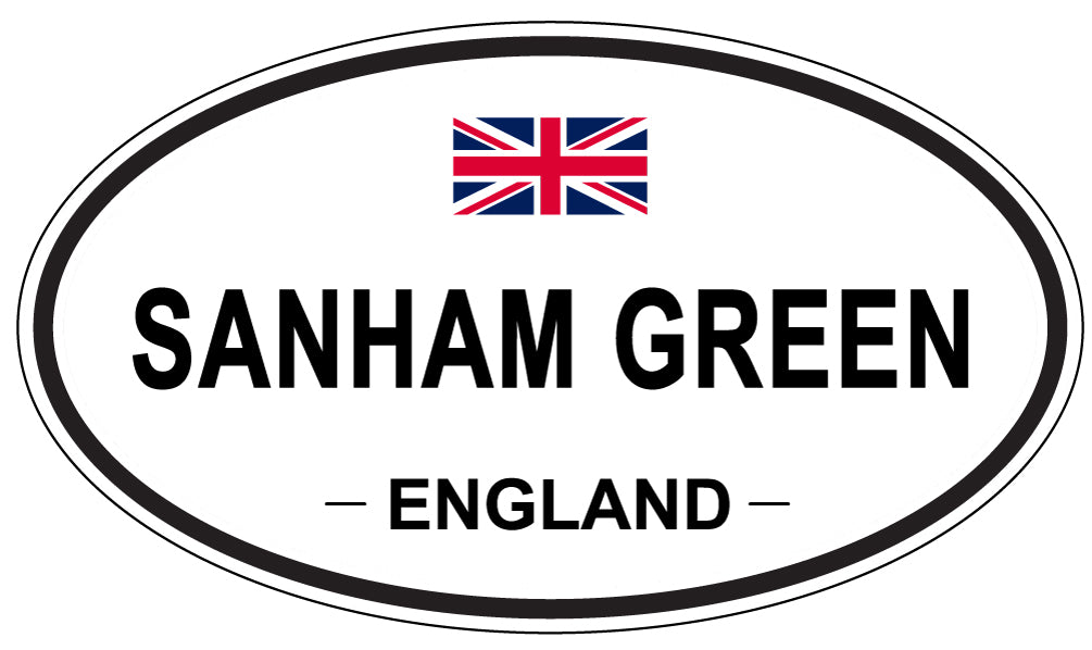 SANHAM GREEN, England - Oval Magnet