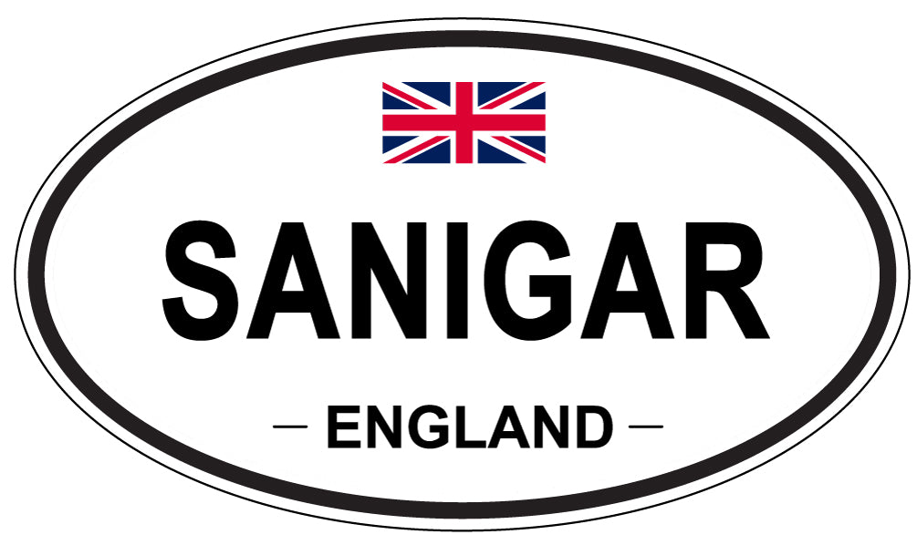 SANIGAR, England - Oval Magnet