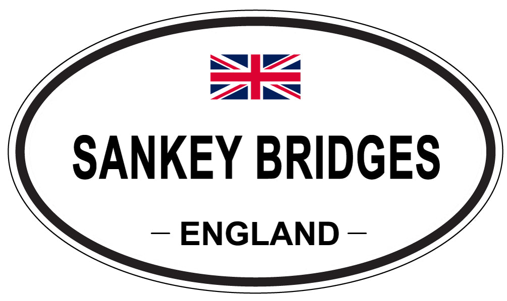 SANKEY BRIDGES, England - Oval Magnet