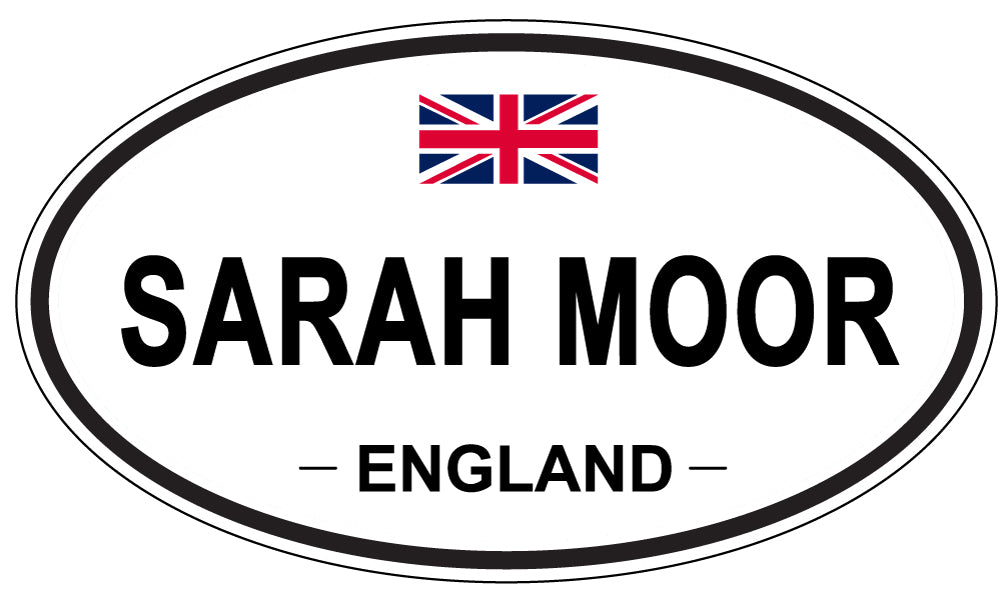 SARAH MOOR, England - Oval Magnet