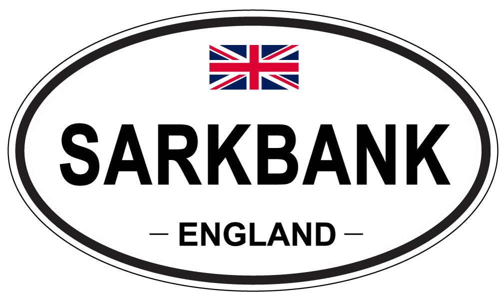 SARKBANK, England - Oval Magnet