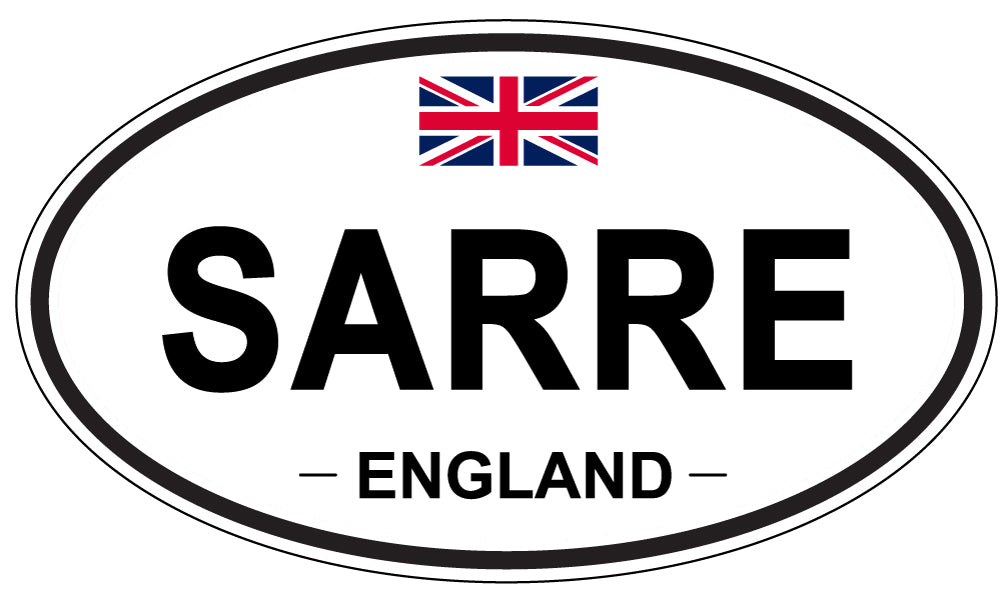 SARRE, England - Oval Magnet