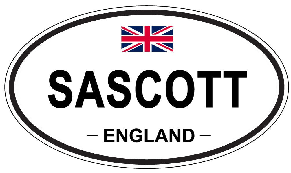 SASCOTT, England - Oval Magnet