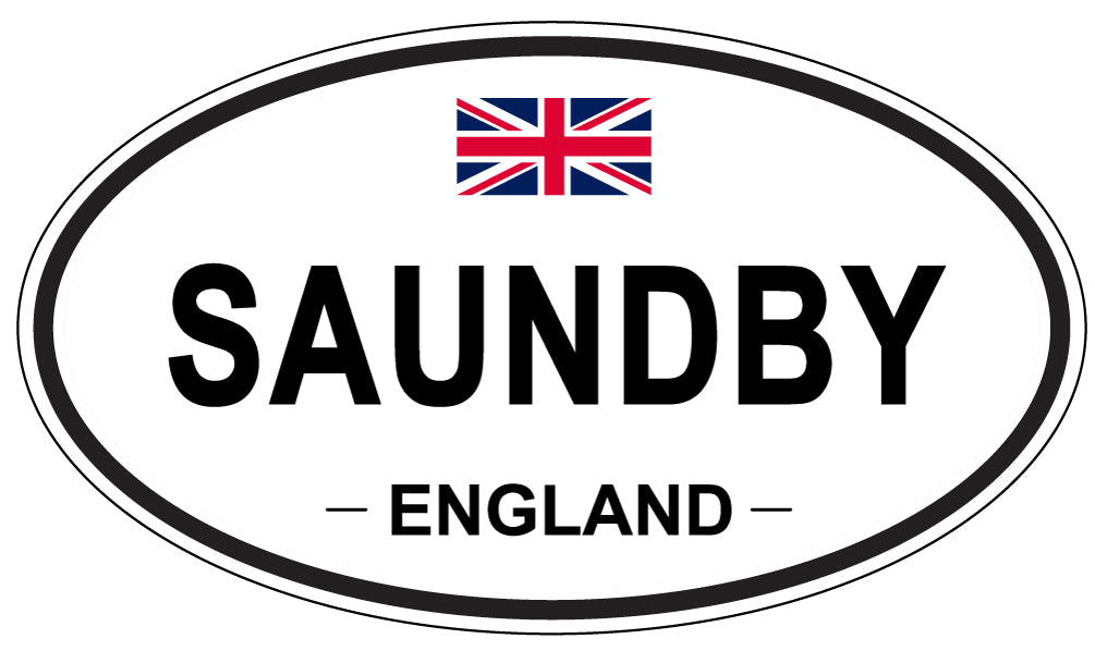 SAUNDBY, England - Oval Magnet