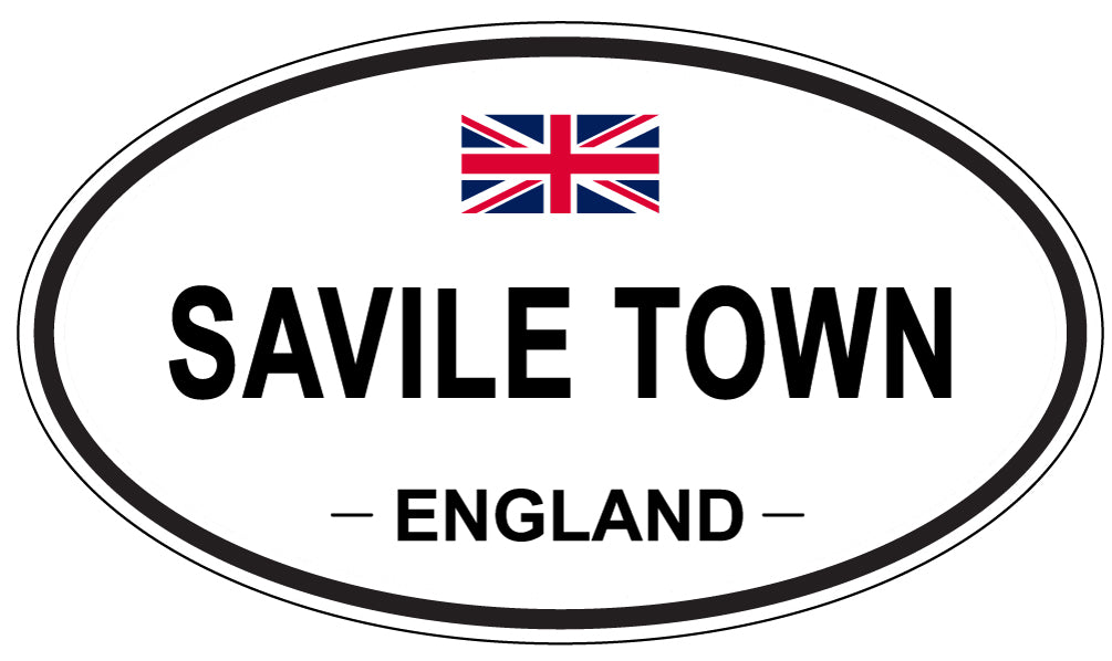 SAVILE TOWN, ENGLAND - Oval Sticker