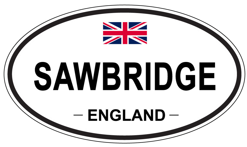 SAWBRIDGE, England - Oval Magnet