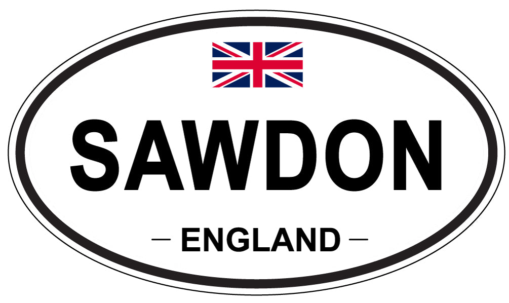 SAWDON, England - Oval Magnet