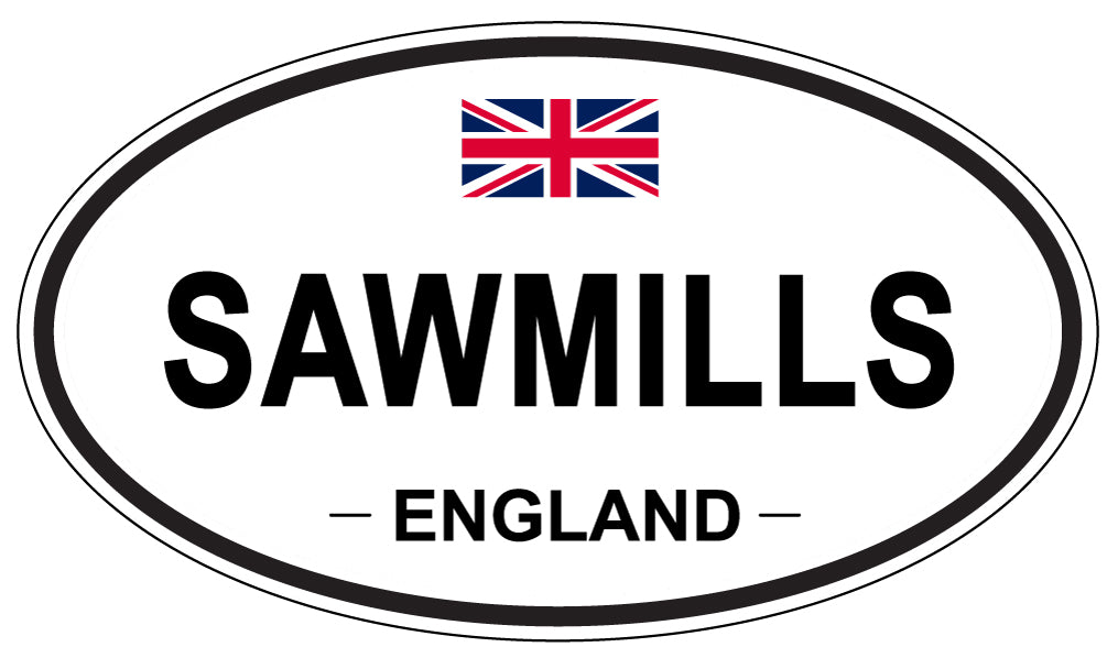 SAWMILLS, England - Oval Magnet