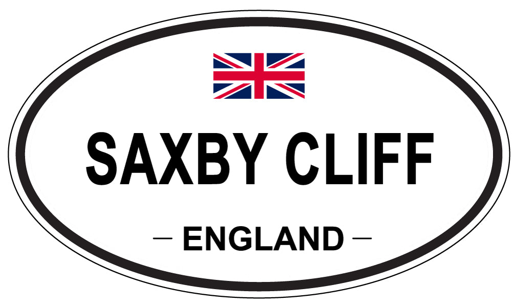 SAXBY CLIFF, England - Oval Magnet