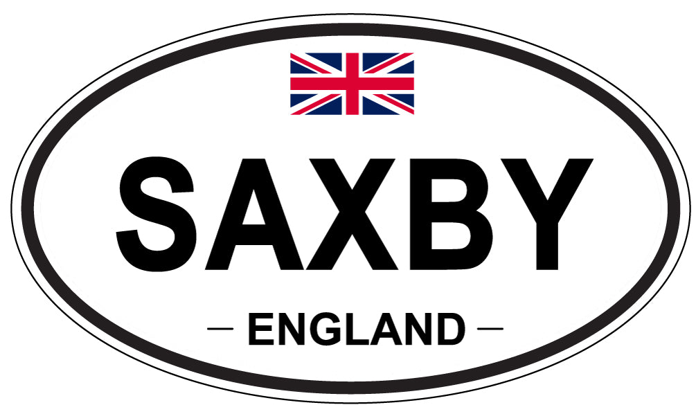 SAXBY, England - Oval Magnet