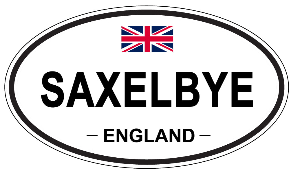 SAXELBYE, England - Oval Magnet