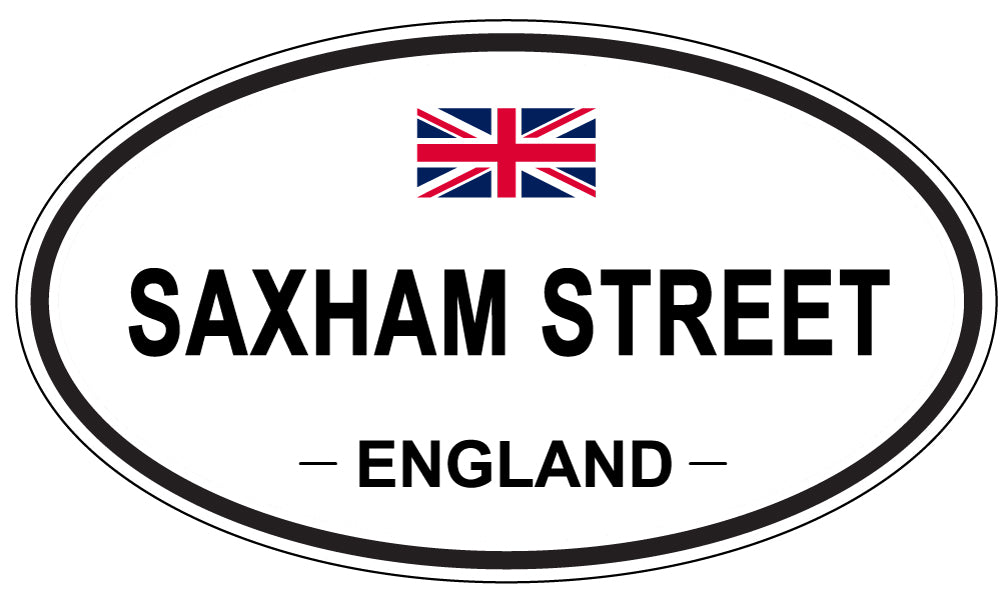 SAXHAM STREET, England - Oval Magnet