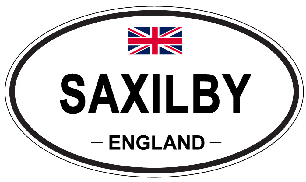SAXILBY, England - Oval Magnet