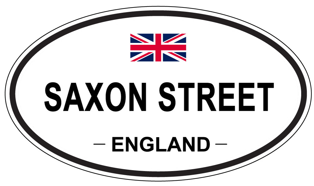 SAXON STREET, England - Oval Magnet