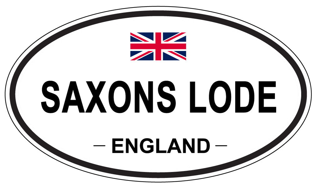 SAXONS LODE, ENGLAND - Oval Sticker