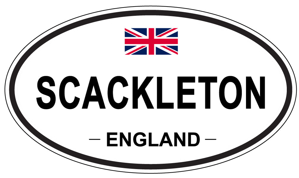 SCACKLETON, ENGLAND - Oval Sticker