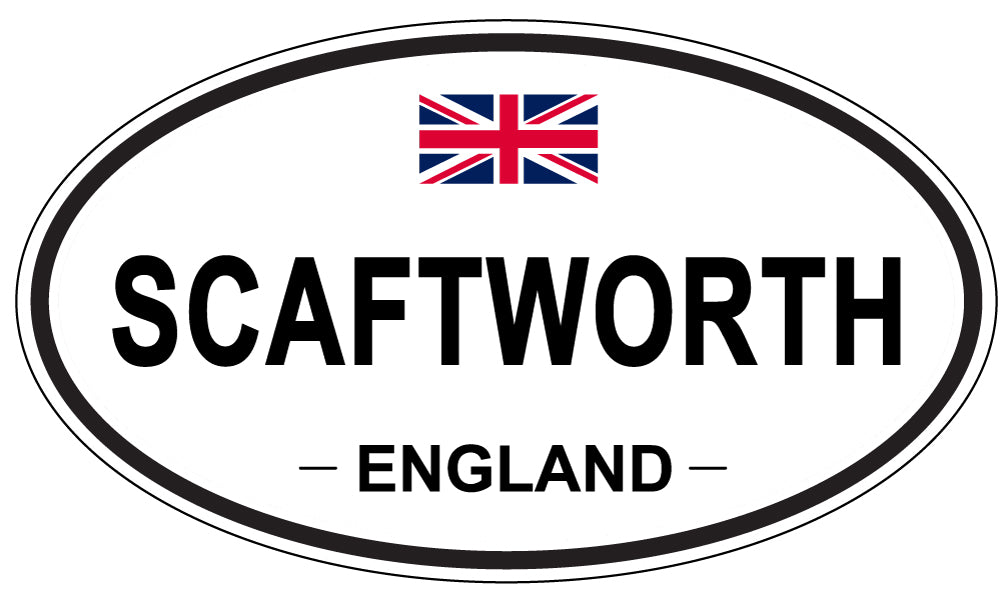 SCAFTWORTH, ENGLAND - Oval Sticker