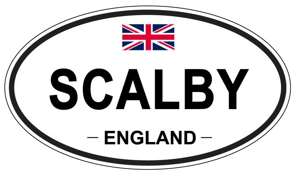 SCALBY, ENGLAND - Oval Sticker