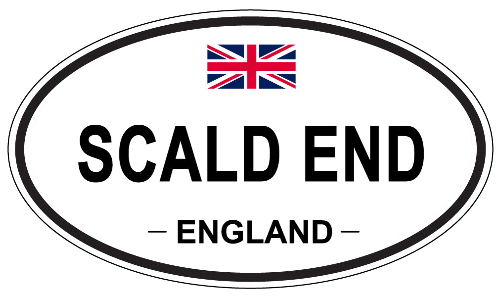 SCALD END, ENGLAND - Oval Sticker