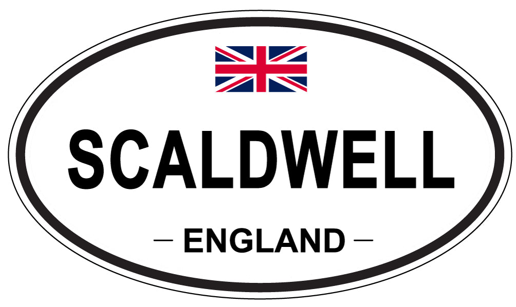 SCALDWELL, ENGLAND - Oval Sticker