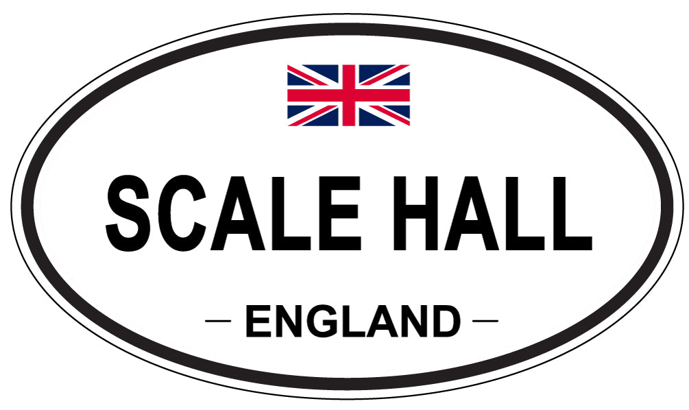 SCALE HALL, England - Oval Magnet