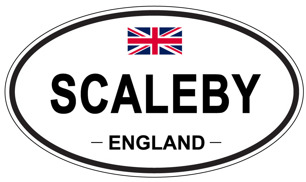 SCALEBY, ENGLAND - Oval Sticker