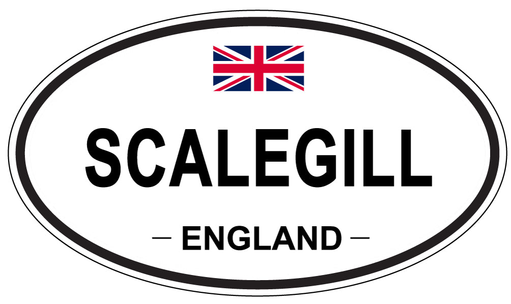 SCALEGILL, ENGLAND - Oval Sticker