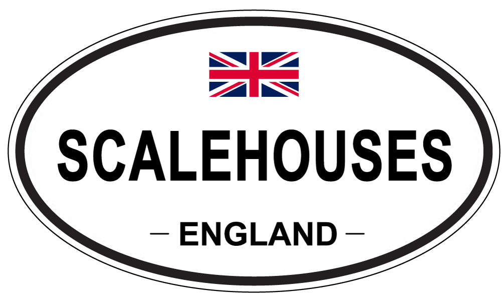 SCALEHOUSES, England - Oval Magnet