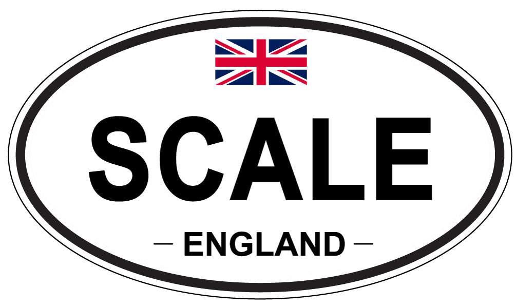 SCALE, England - Oval Magnet
