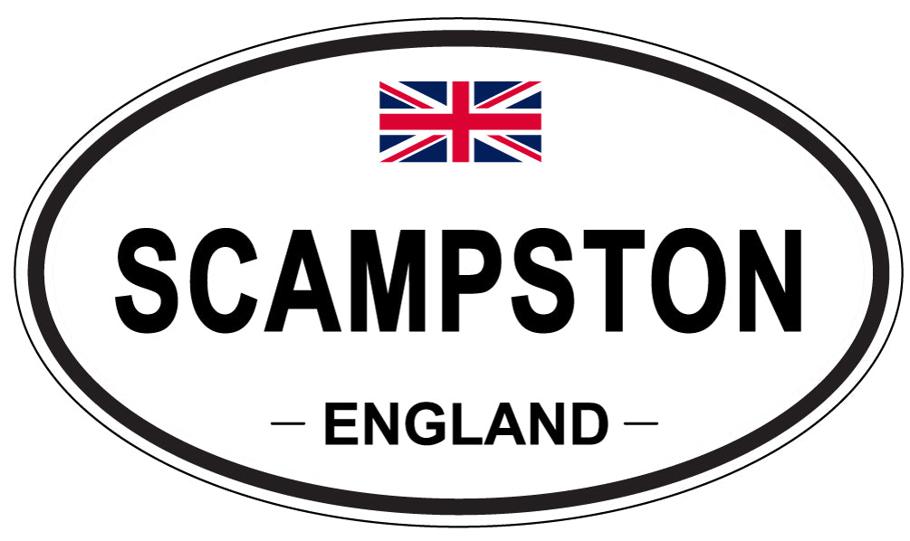 SCAMPSTON, ENGLAND - Oval Sticker